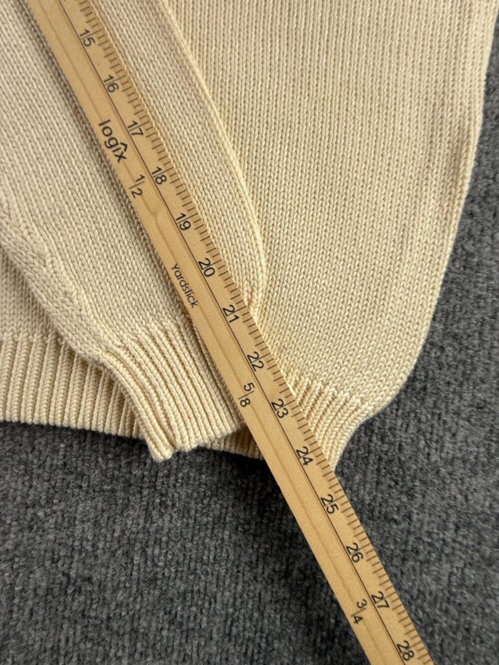 Ralph Lauren Sport USA Flag Graphic Ivory Large V-Neck Sweater Pullover Designer - Picture 10 of 16
